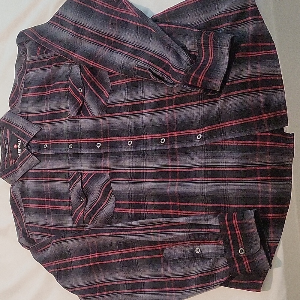 Airwalk Red and Black Plaid Shirt